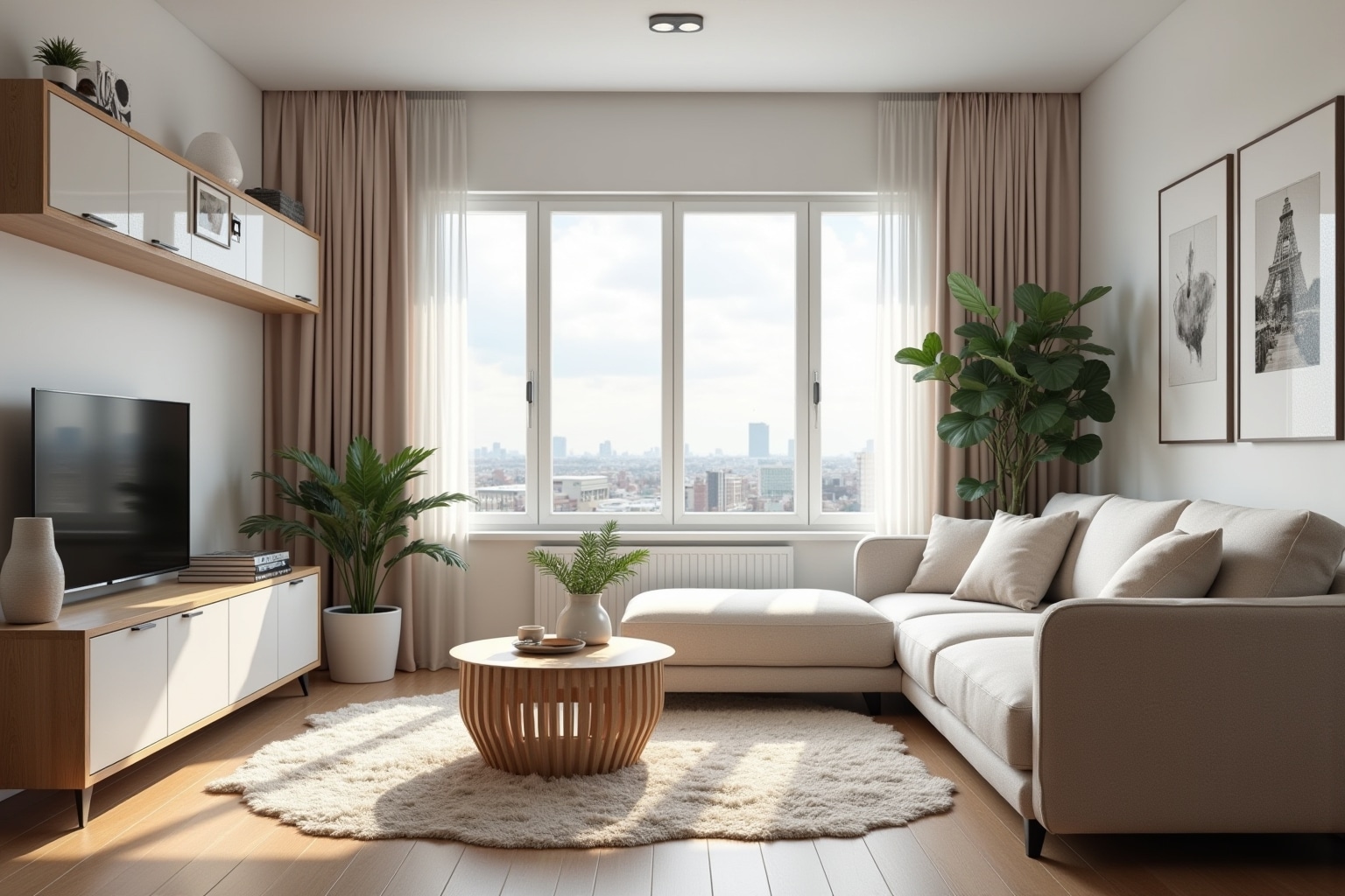 15 qm Wohnzimmer mit Essbereich clever einrichten