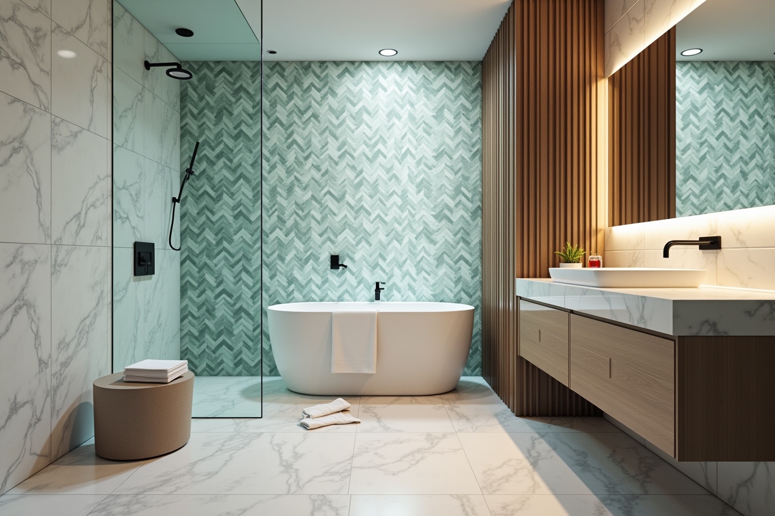 12 Tapeten für Feuchträume Trends