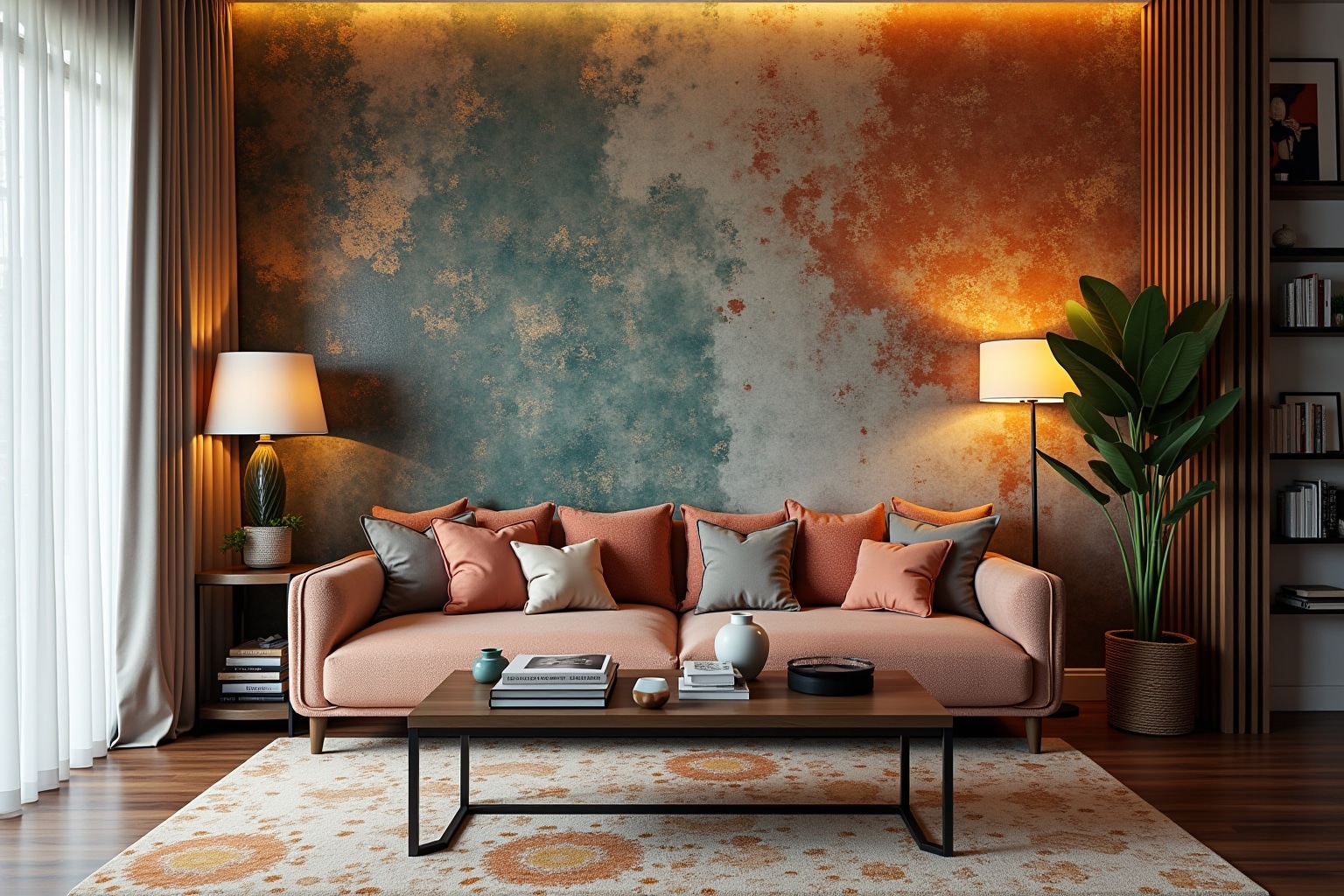 17 Wohnzimmer-Tapeten für beeindruckende Wände