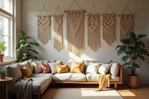 17 Makramee Wandbehang Wohnzimmer Ideen