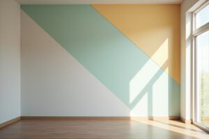 14 Ideen zum Wände streichen: Geometrische Muster abkleben